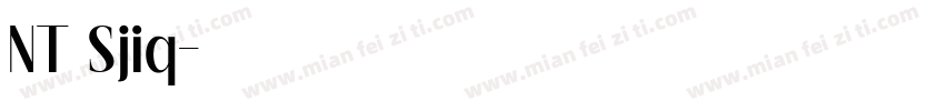 NT Sjiq字体转换